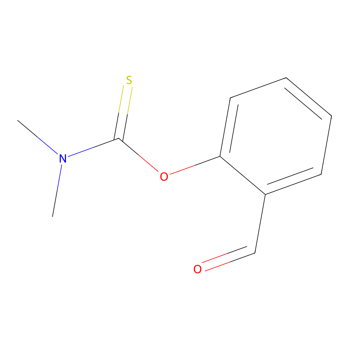 1-(2-Formylphenoxy)-N,N-dimethylmethanethioamide molecular structure, CAS 153511-18-3