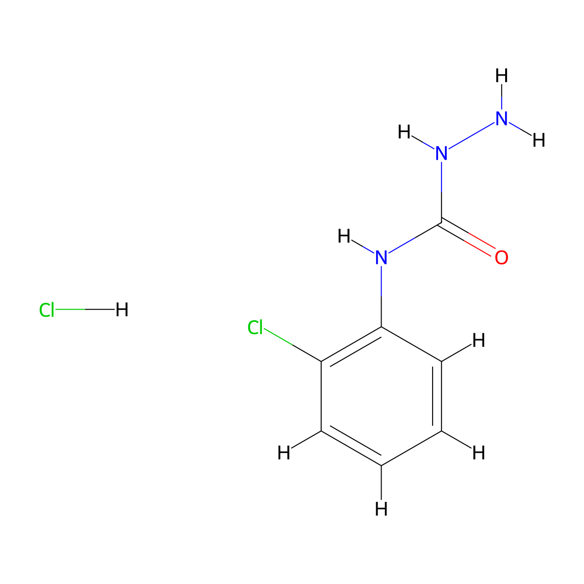 4-(2-Chlorophenyl)semicarbazide hydrochloride molecular structure, CAS 153513-57-6