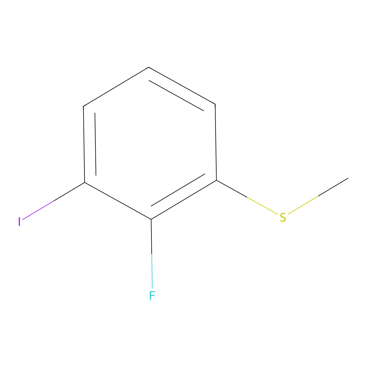 (2-Fluoro-3-iodophenyl)(methyl)sulfane molecular structure, CAS 1535177-84-4