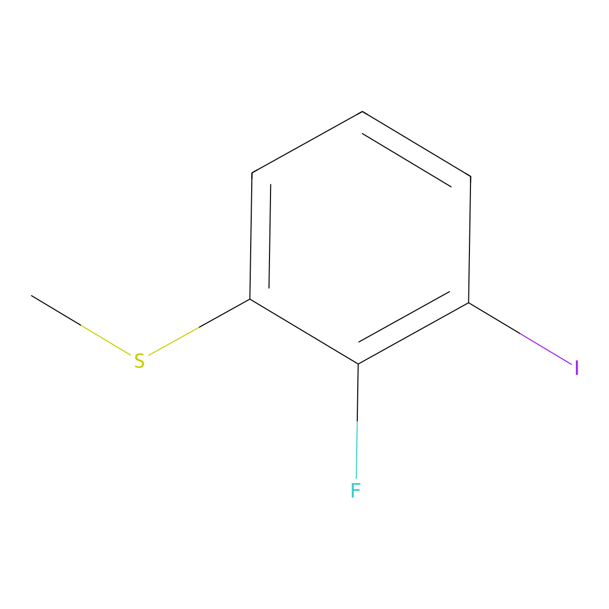 (2-Fluoro-3-iodophenyl)(methyl)sulfane molecular structure, CAS 1535177-84-4