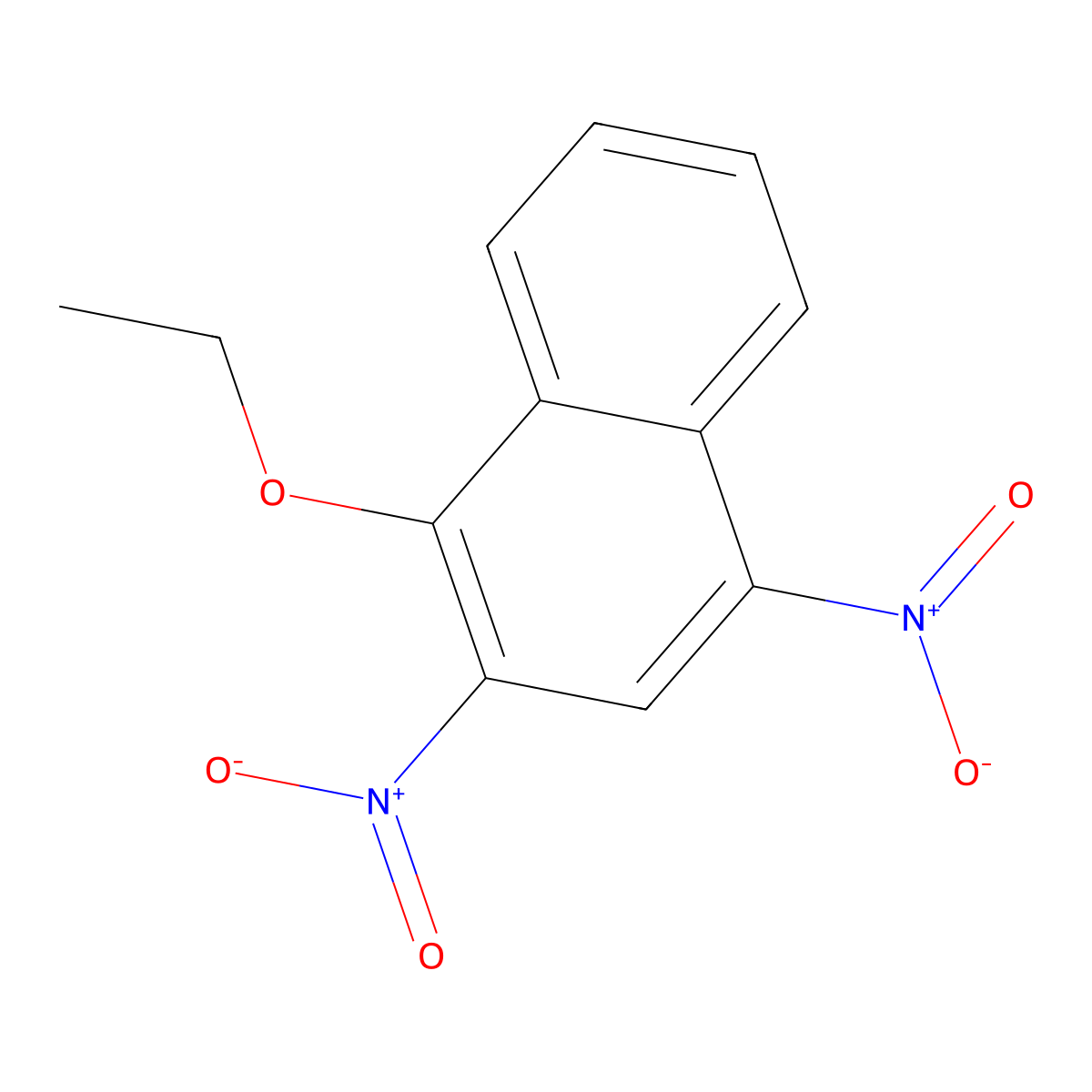 1-Ethoxy-2,4-dinitronaphthalene molecular structure, CAS 15352-94-0