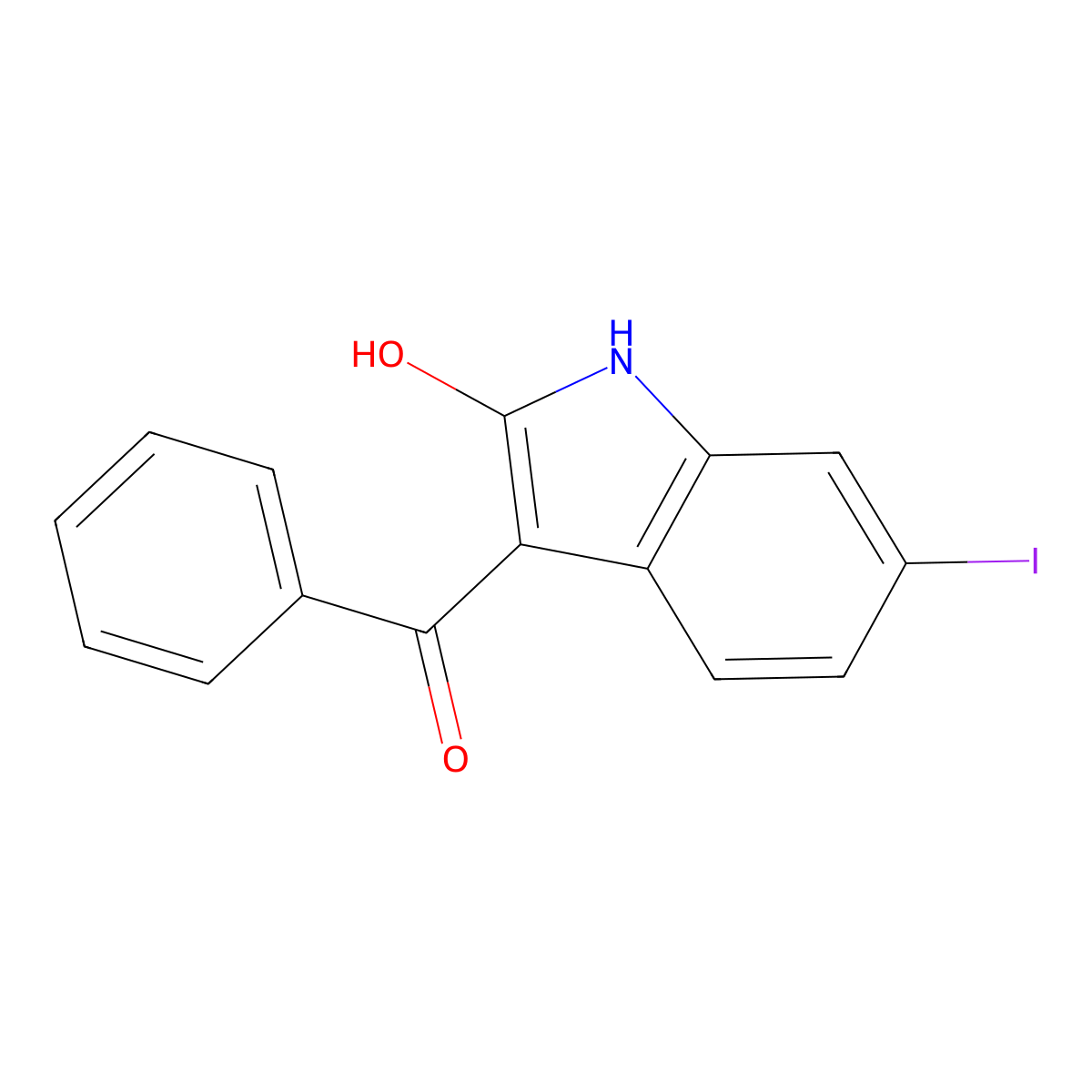 3-(Hydroxy(phenyl)methylene)-6-iodoindolin-2-one molecular structure, CAS 1535204-23-9