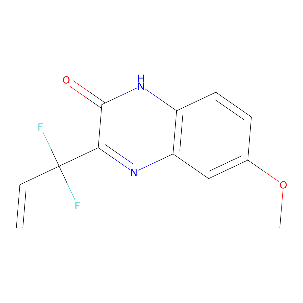 3-(1,1-Difluoroallyl)-6-methoxyquinoxalin-2-ol molecular structure, CAS 1535210-92-4