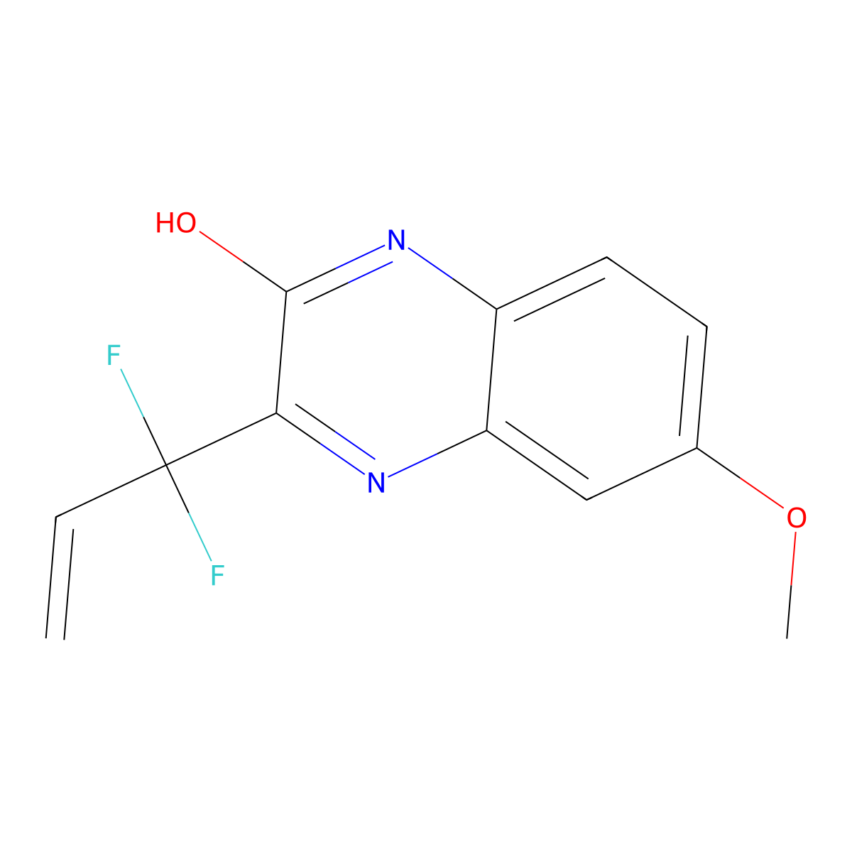 3-(1,1-Difluoroallyl)-6-methoxyquinoxalin-2-ol molecular structure, CAS 1535210-92-4