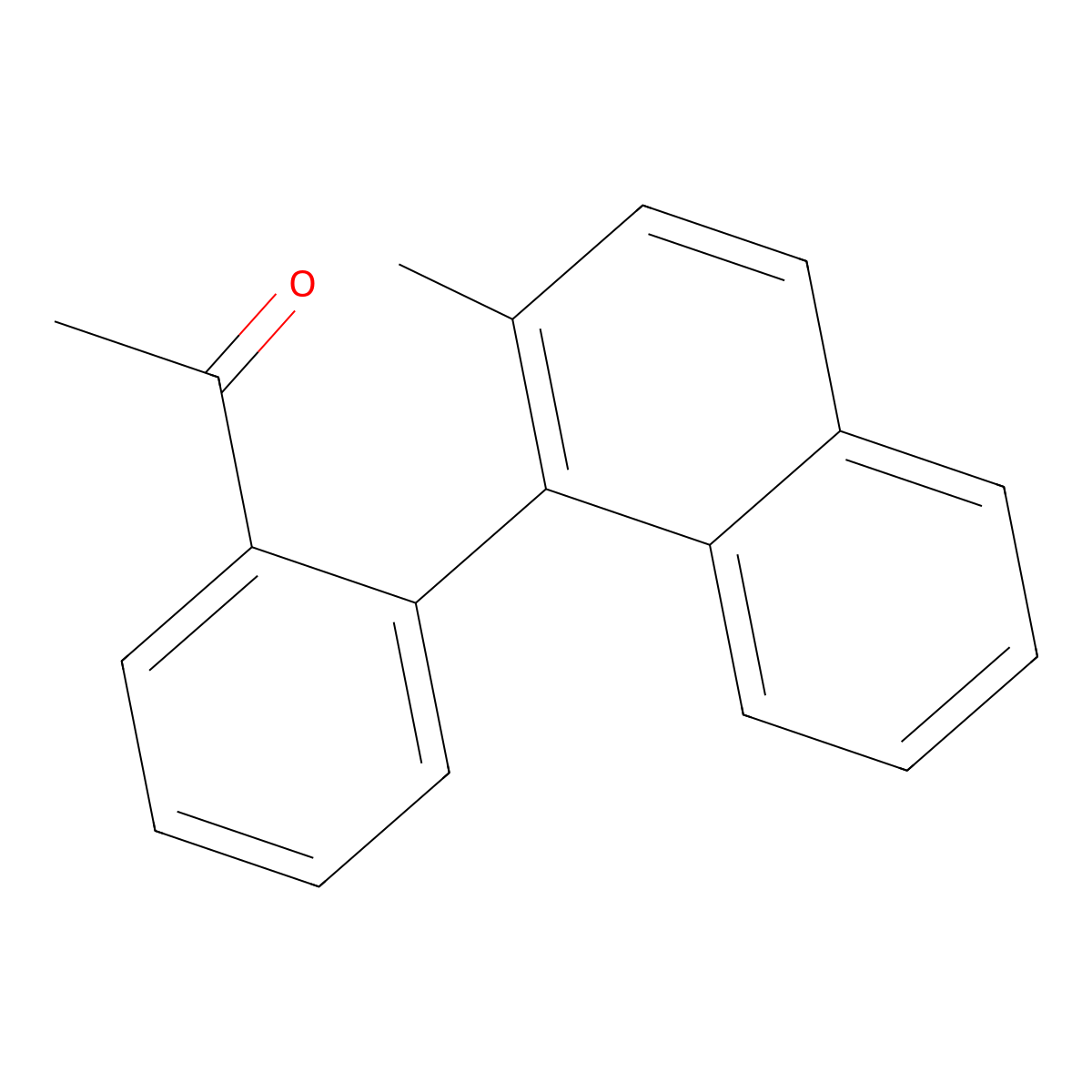 1-[2-(2-Methyl-1-naphthalenyl)phenyl]ethanone molecular structure, CAS 1535296-70-8