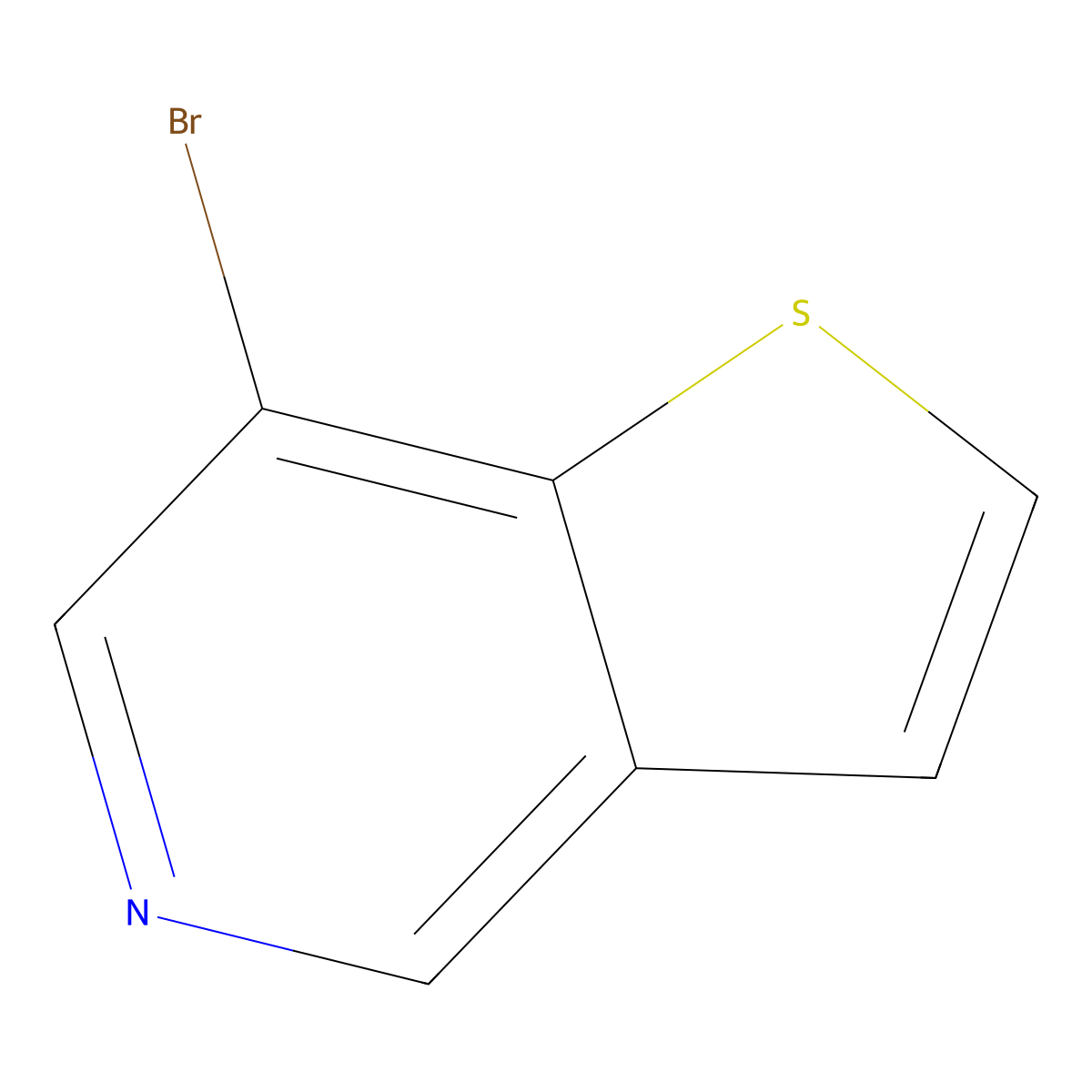 7-Bromothieno(3,2-c)pyridine molecular structure, CAS 1535297-40-5