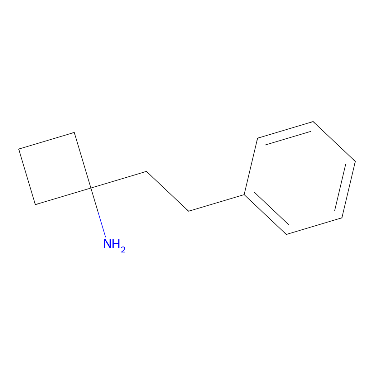 1-(2-Phenylethyl)cyclobutan-1-amine molecular structure, CAS 1535298-57-7