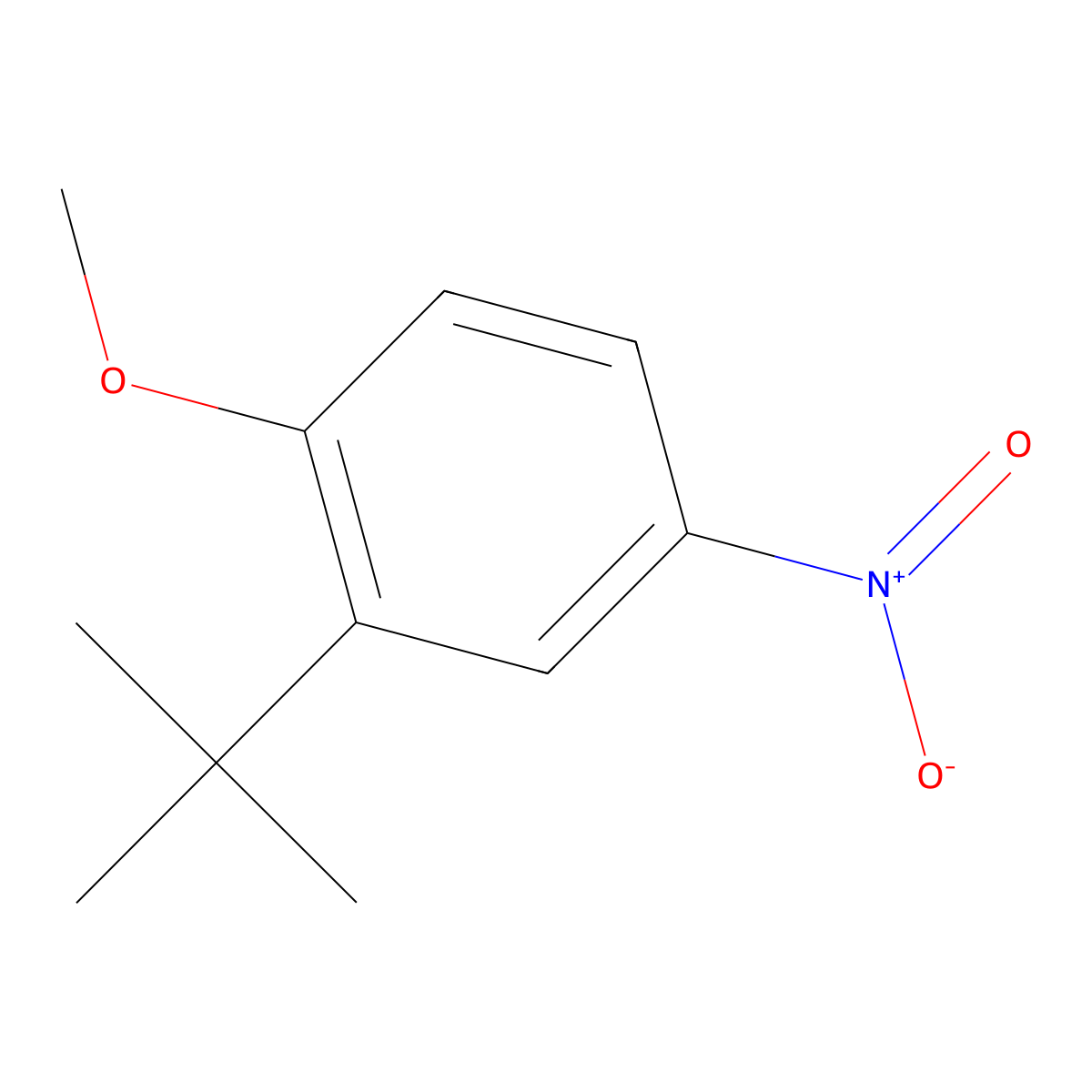 2-Tert-butyl-1-methoxy-4-nitrobenzene molecular structure, CAS 15353-20-5