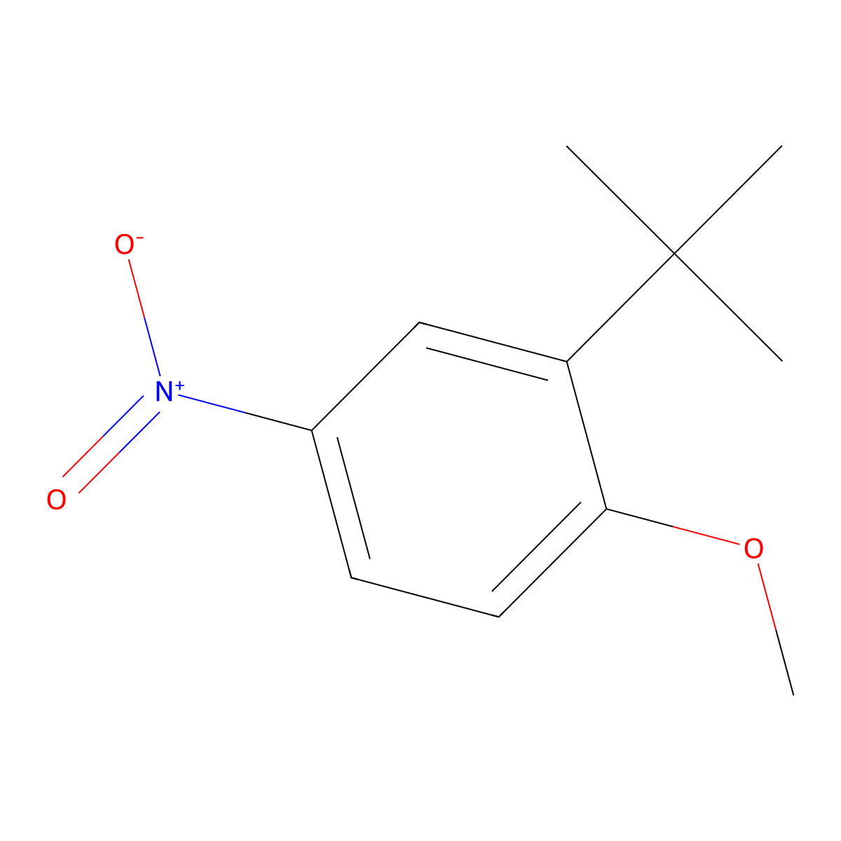 2-Tert-butyl-1-methoxy-4-nitrobenzene molecular structure, CAS 15353-20-5