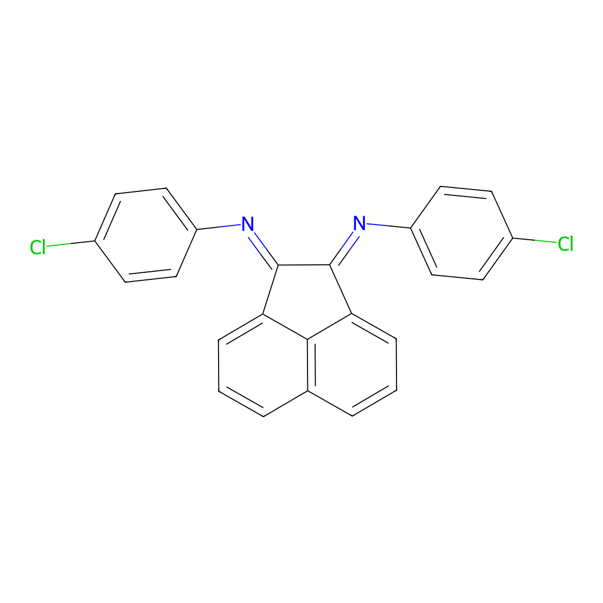 Benzenamine, N,N'-1,2-acenaphthylenediylidenebis[4-chloro- molecular structure, CAS 153531-53-4