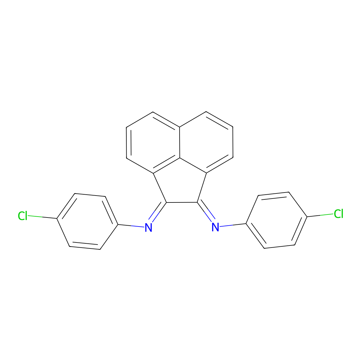 Benzenamine, N,N'-1,2-acenaphthylenediylidenebis[4-chloro- molecular structure, CAS 153531-53-4