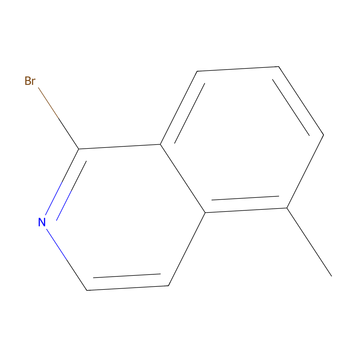 1-Bromo-5-methylisoquinoline molecular structure, CAS 1535314-18-1