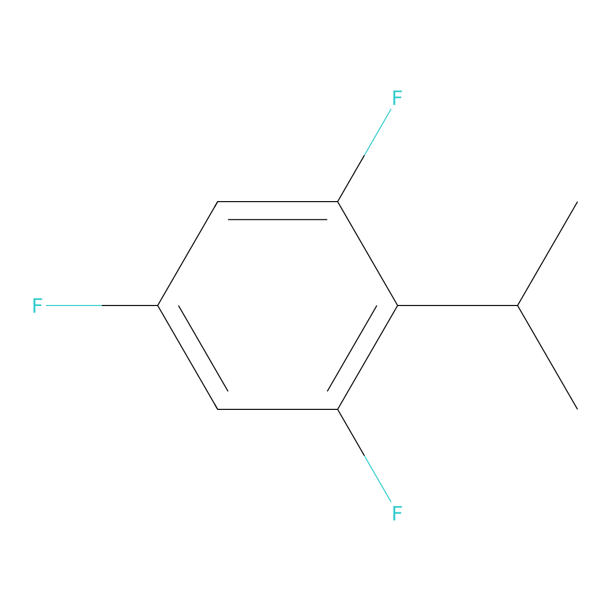 1,3,5-Trifluoro-2-isopropylbenzene molecular structure, CAS 1535318-39-8