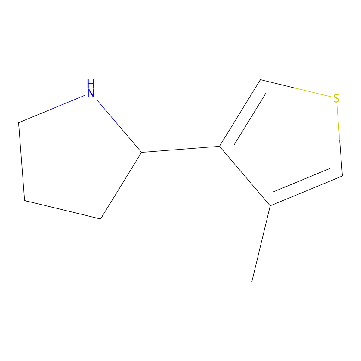 2-(4-Methylthiophen-3-yl)pyrrolidine molecular structure, CAS 1535323-63-7
