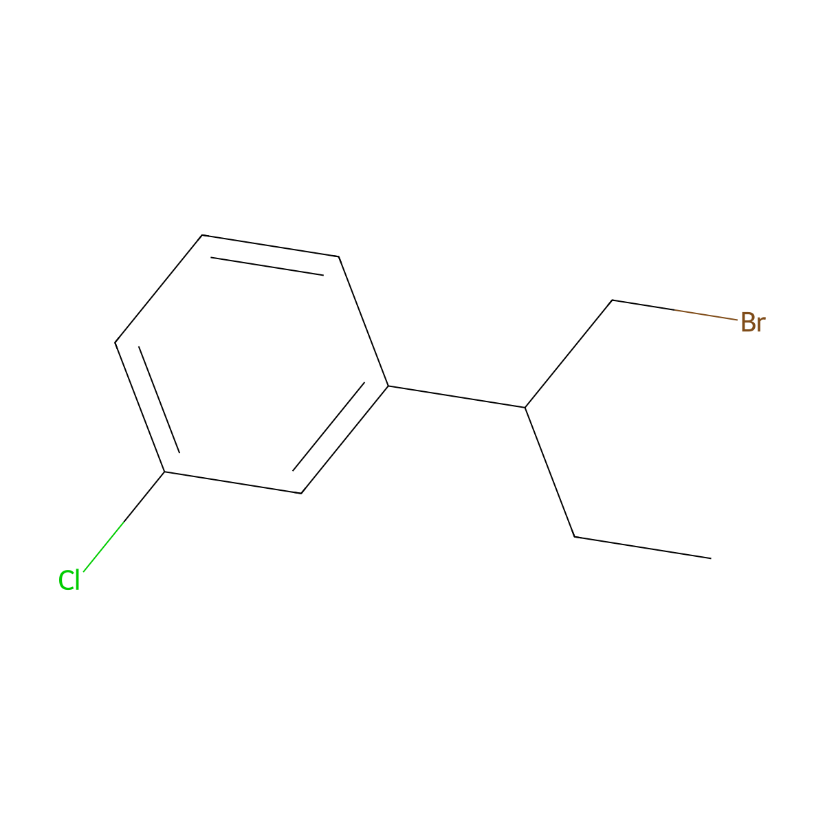 1-(1-Bromobutan-2-yl)-3-chlorobenzene molecular structure, CAS 1535338-49-8