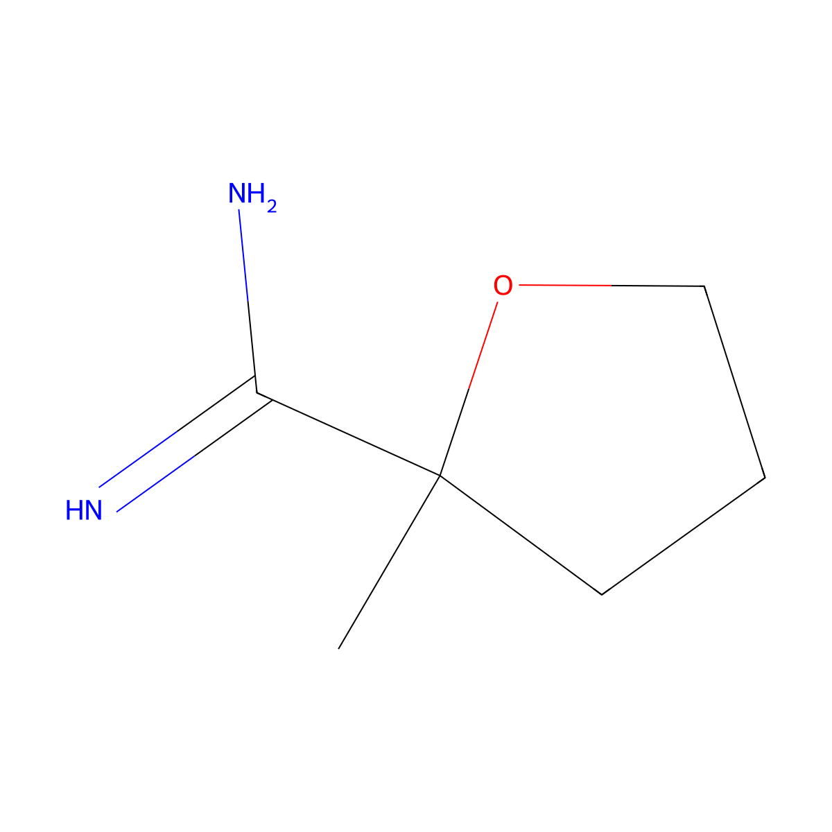 2-Methyloxolane-2-carboximidamide molecular structure, CAS 1535387-07-5