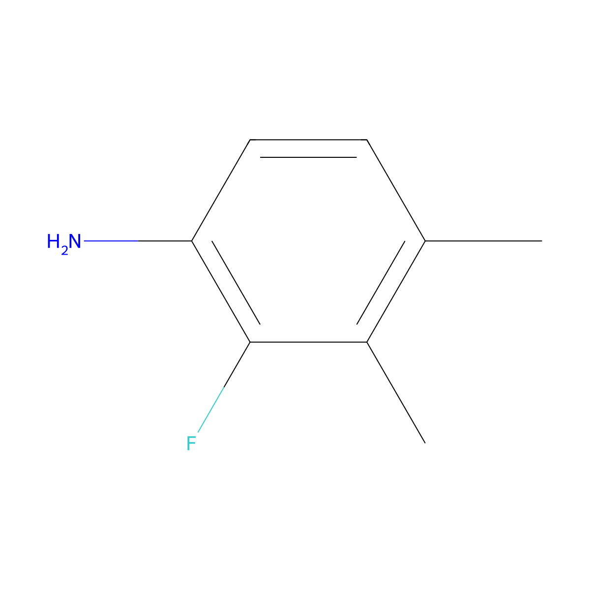 3,4-Dimethyl-2-fluoroaniline molecular structure, CAS 1535387-53-1