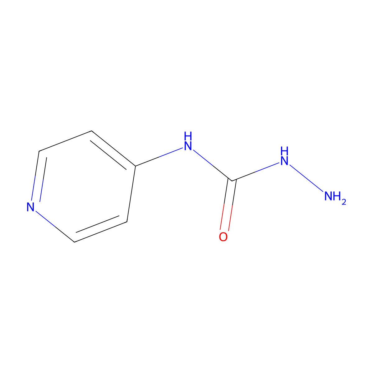 N-(pyridin-4-yl)hydrazinecarboxamide molecular structure, CAS 153539-26-5