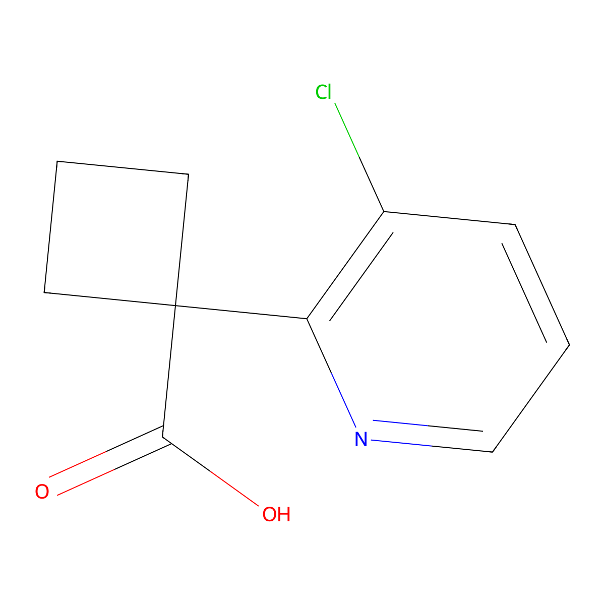 1-(3-Chloropyridin-2-YL)cyclobutanecarboxylic acid molecular structure, CAS 1535395-13-1