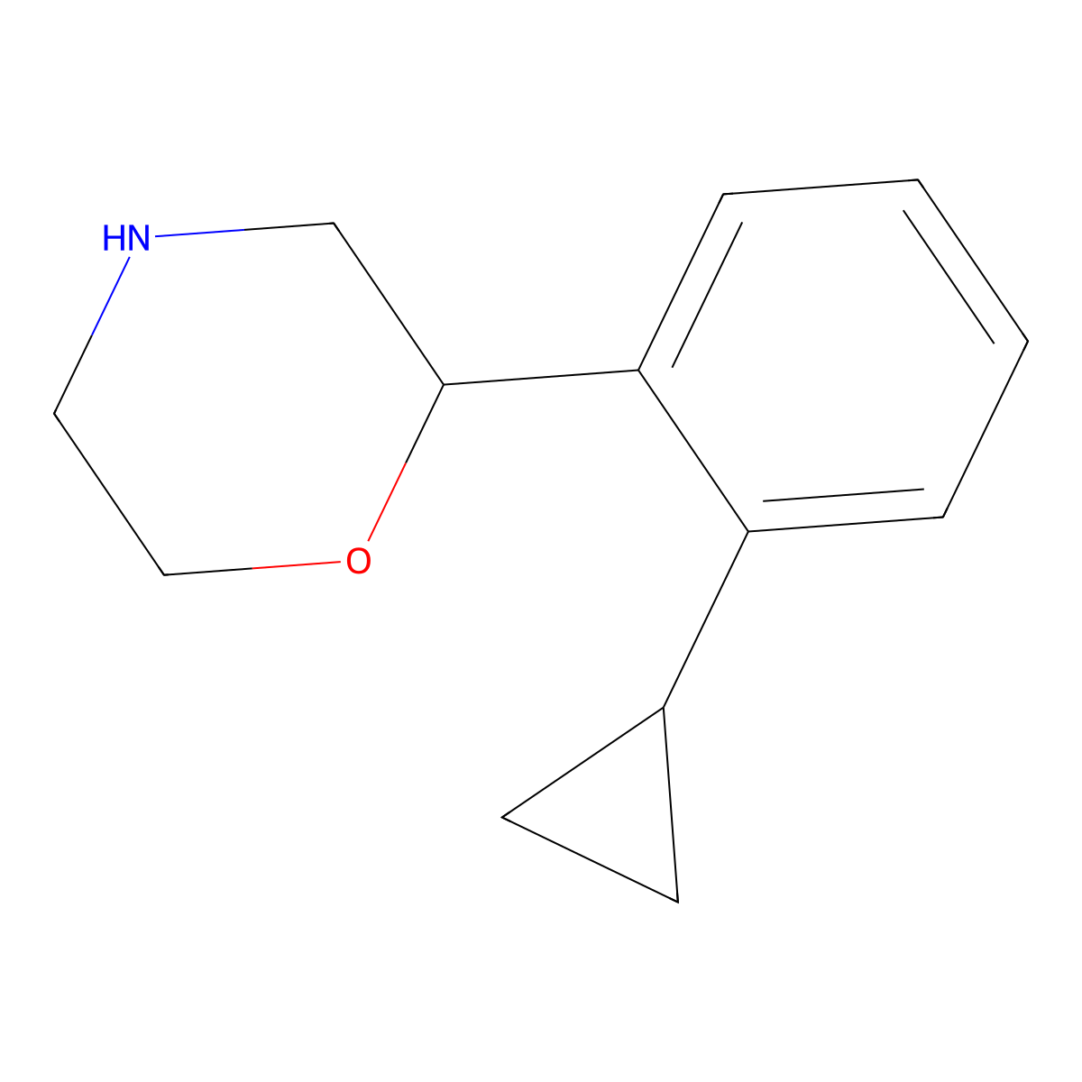 2-(2-Cyclopropylphenyl)morpholine molecular structure, CAS 1535433-49-8