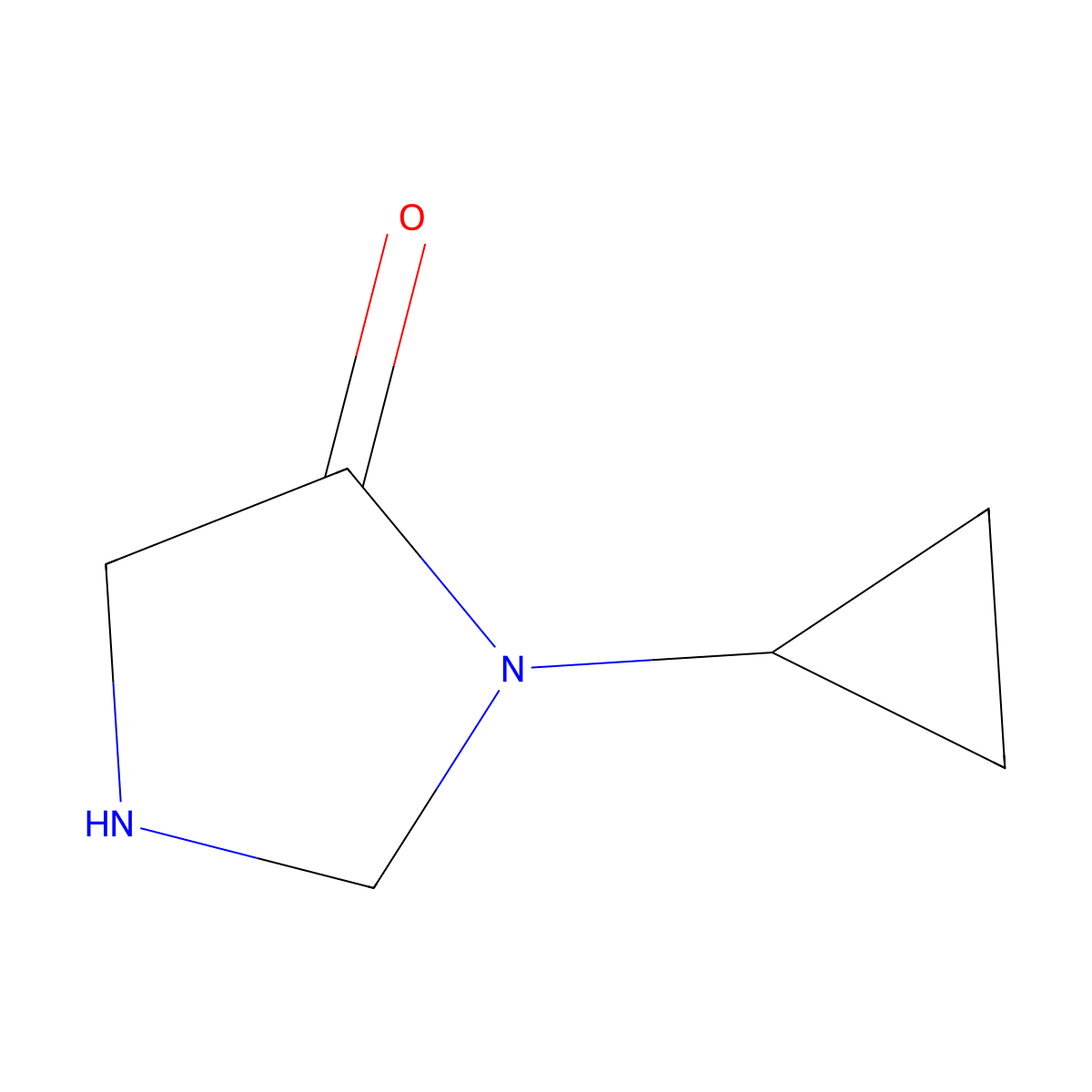3-Cyclopropylimidazolidin-4-one molecular structure, CAS 1535474-30-6