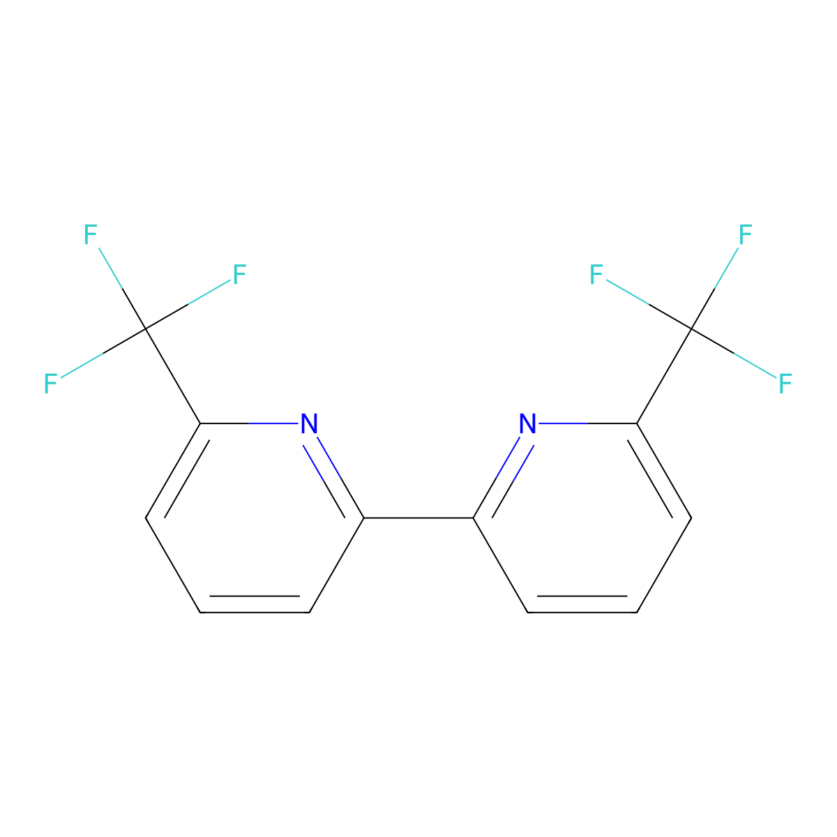 6-Trifluoromethylpyridine dimer molecular structure, CAS 153556-80-0