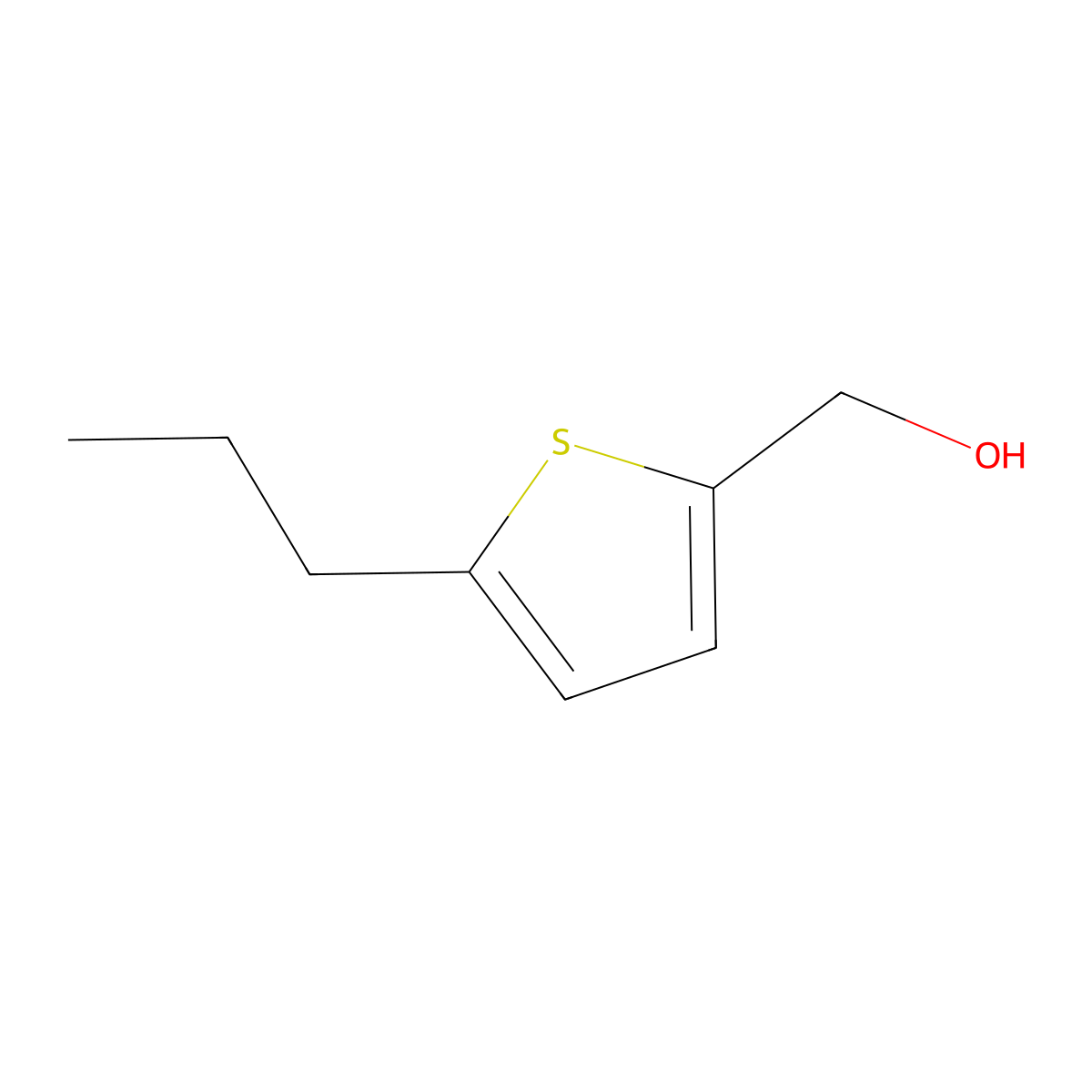 (5-Propylthiophen-2-yl)methanol molecular structure, CAS 153561-66-1