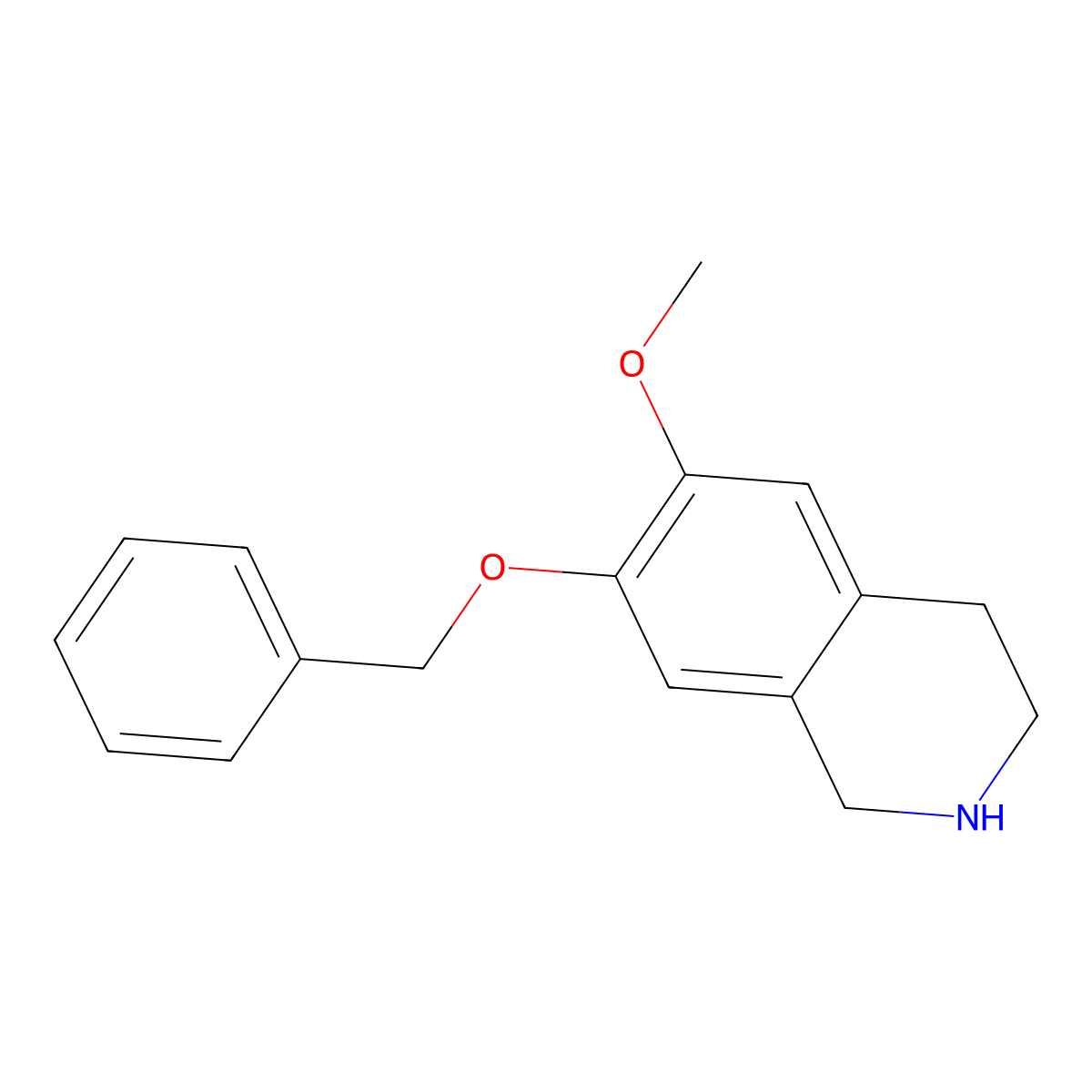 7-(Benzyloxy)-6-methoxy-1,2,3,4-tetrahydroisoquinoline molecular structure, CAS 15357-95-6