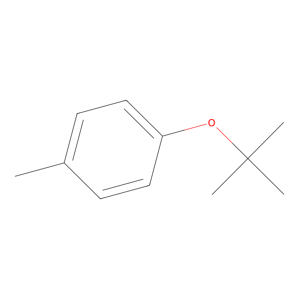 Benzene, 1-(1,1-dimethylethoxy)-4-methyl- molecular structure, CAS 15359-98-5