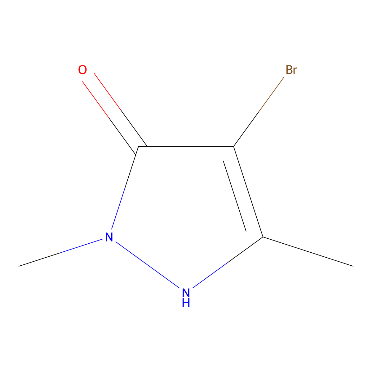 4-bromo-1,3-dimethyl-1H-pyrazol-5-ol molecular structure, CAS 1535968-74-1