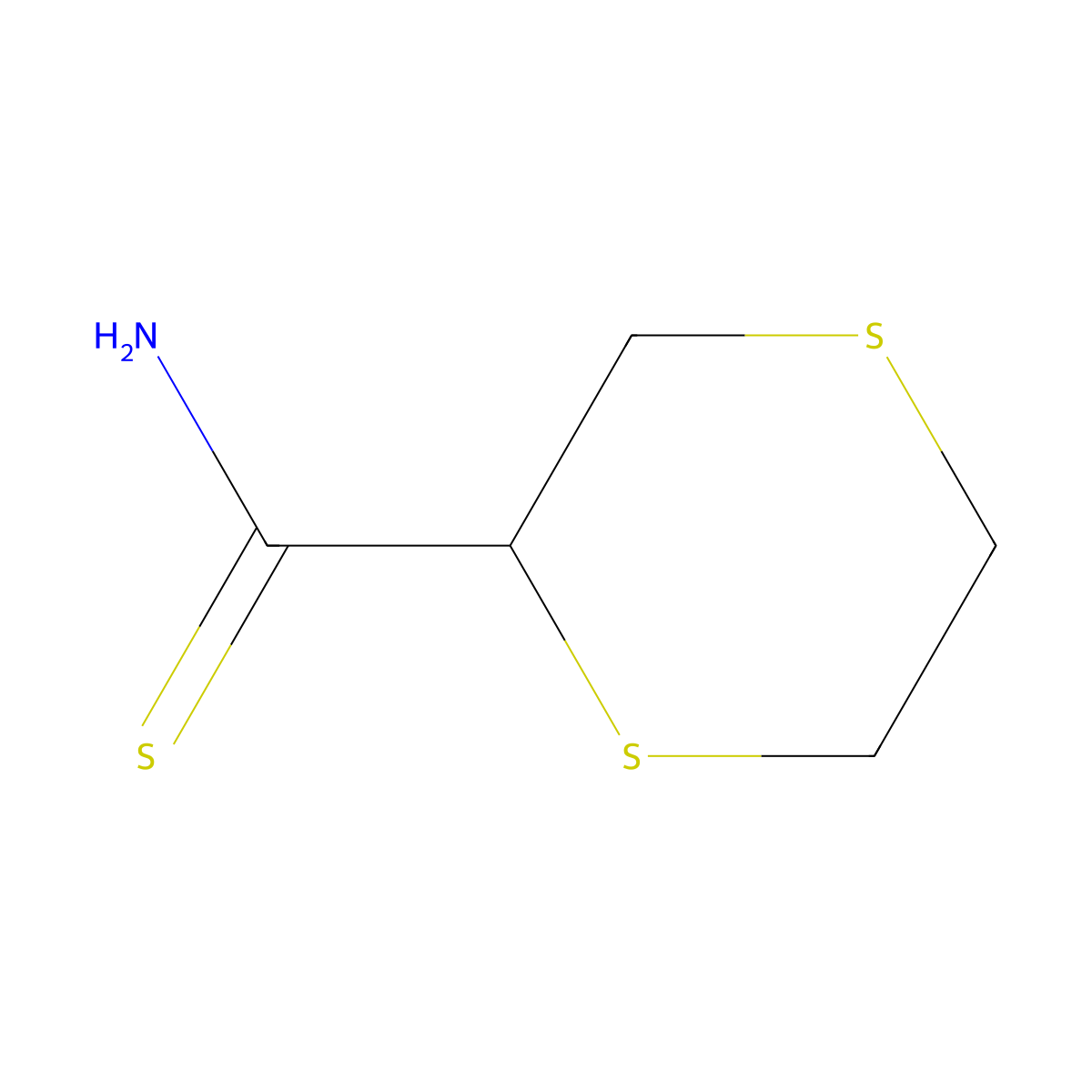 1,4-Dithiane-2-carbothioamide molecular structure, CAS 1535972-66-7