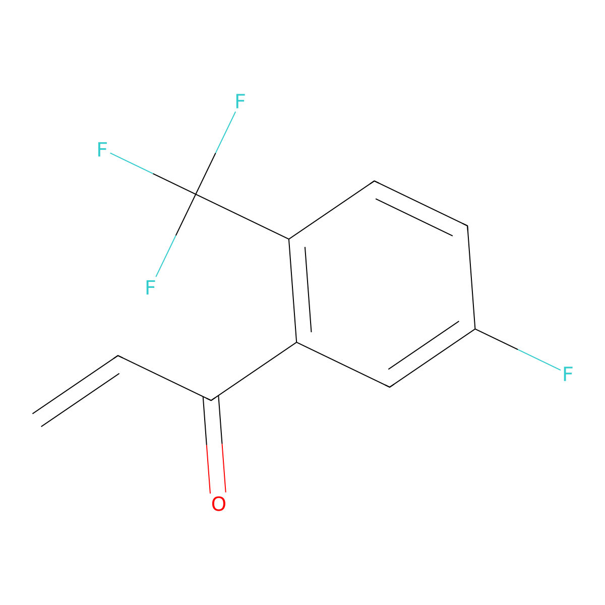 1-[5-Fluoro-2-(trifluoromethyl)phenyl]prop-2-en-1-one molecular structure, CAS 1535988-13-6