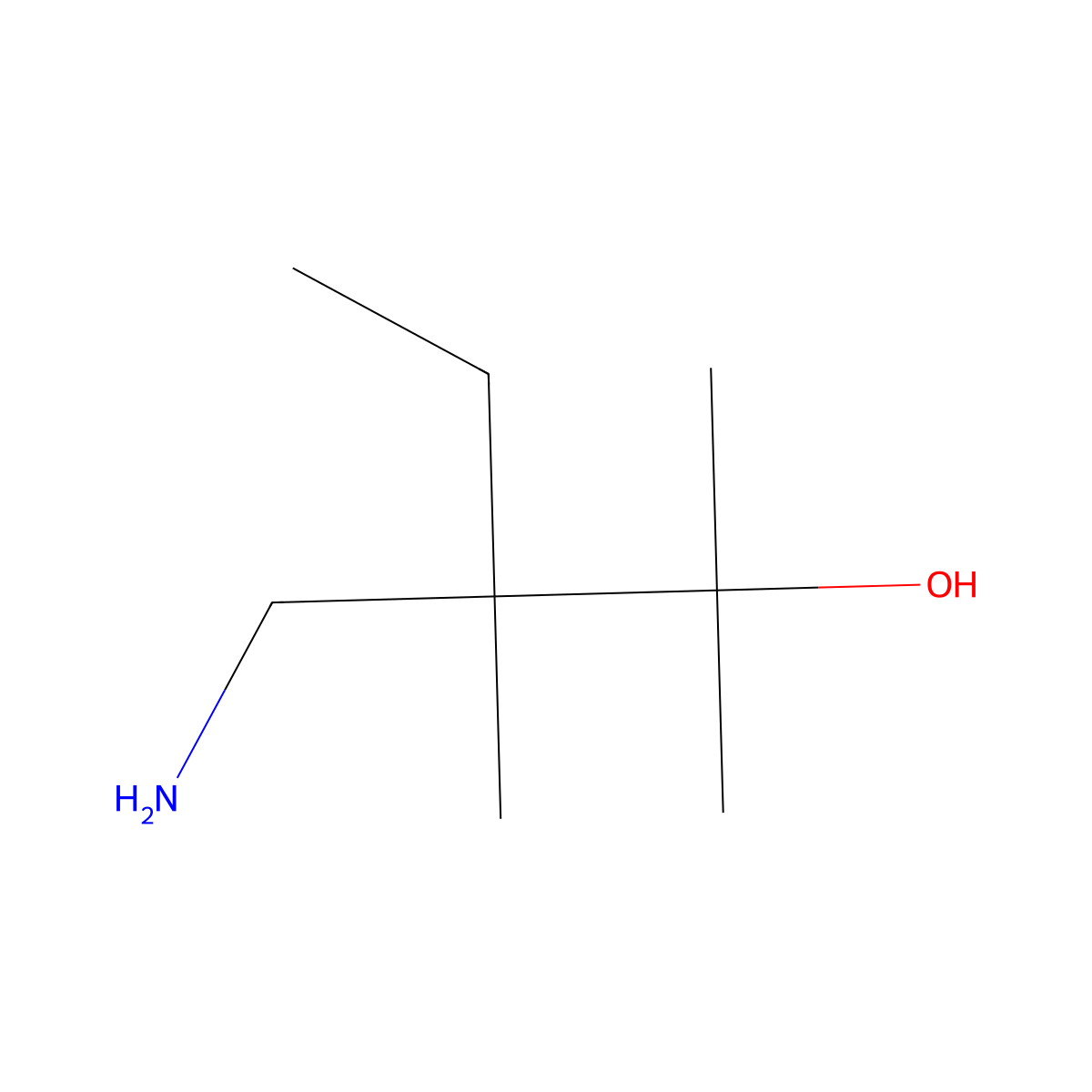 3-(Aminomethyl)-2,3-dimethylpentan-2-ol molecular structure, CAS 1535999-32-6