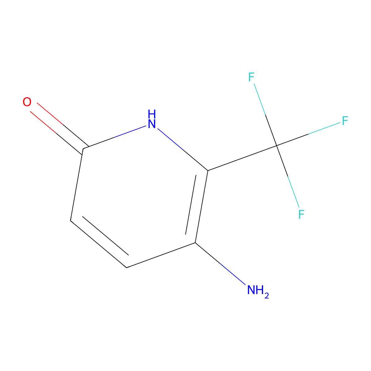 5-Amino-6-(trifluoromethyl)pyridin-2-ol molecular structure, CAS 1535999-70-2