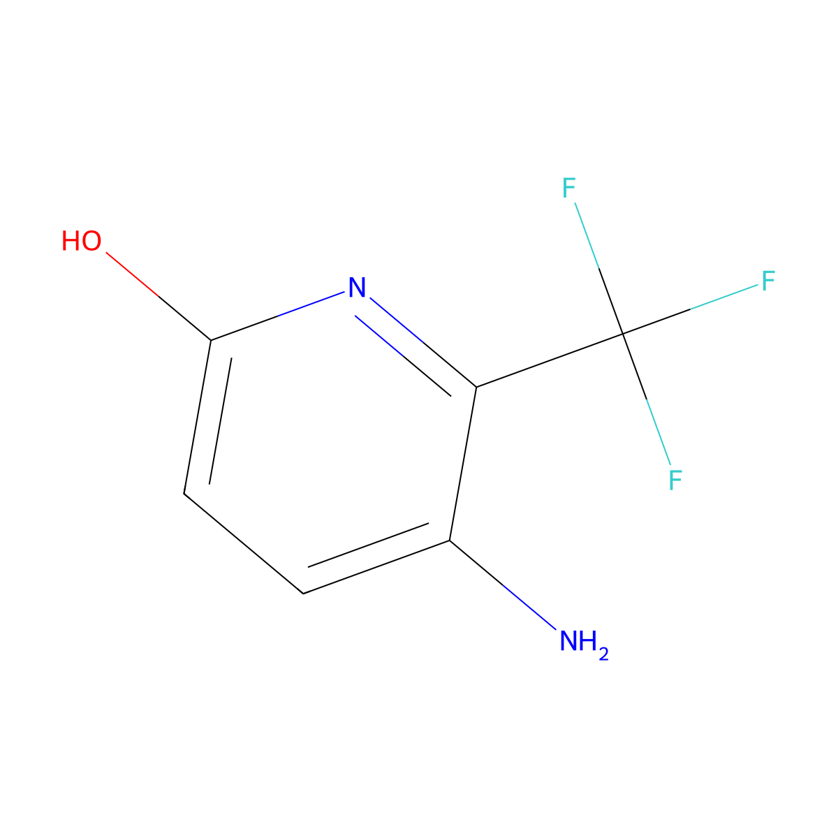 5-Amino-6-(trifluoromethyl)pyridin-2-ol molecular structure, CAS 1535999-70-2