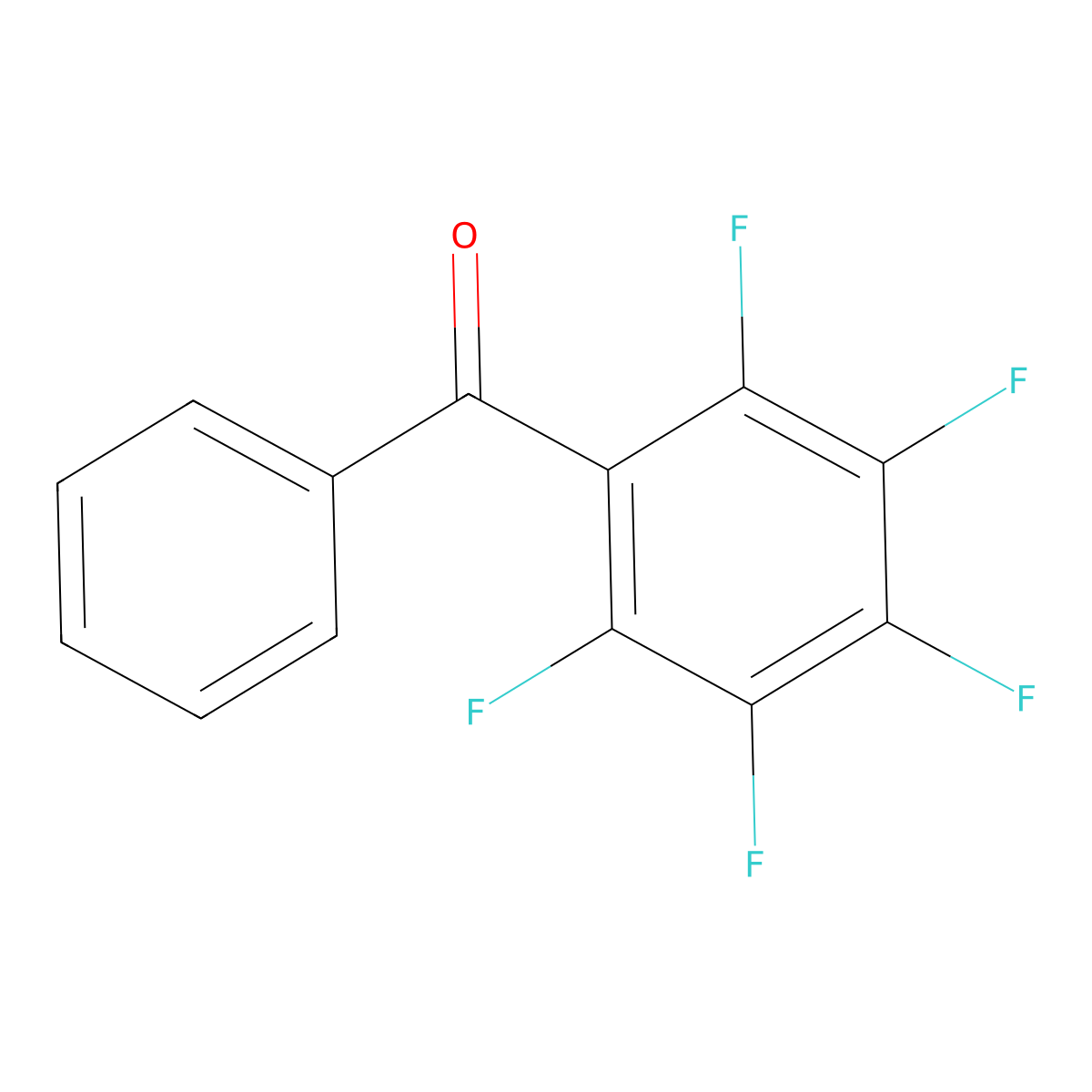 2,3,4,5,6-Pentafluorobenzophenone molecular structure, CAS 1536-23-8