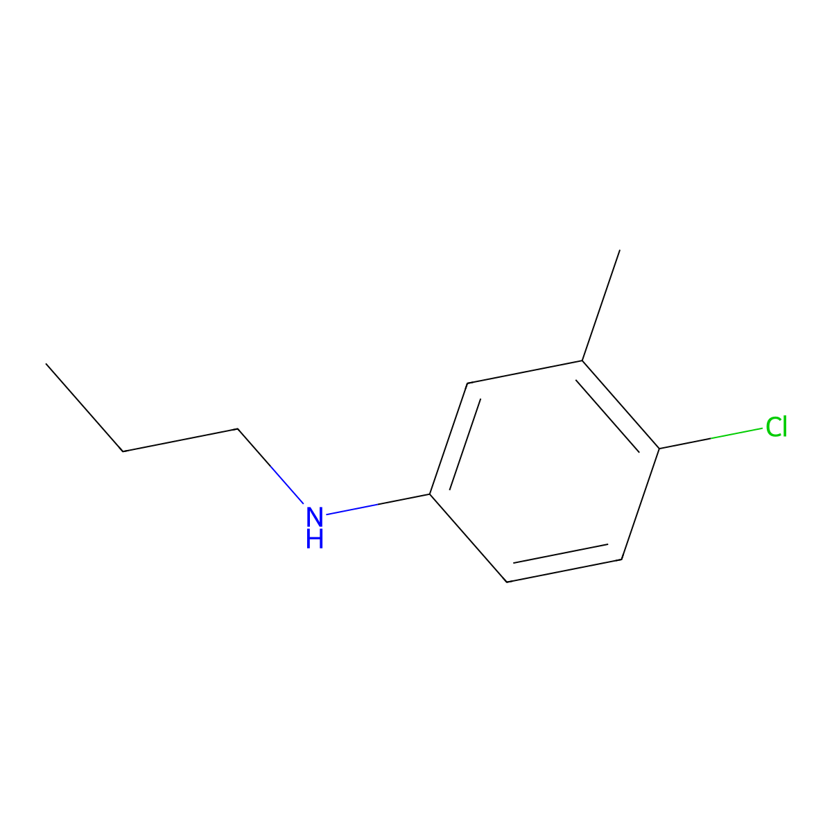 4-Chloro-3-methyl-N-propylaniline molecular structure, CAS 1536068-10-6