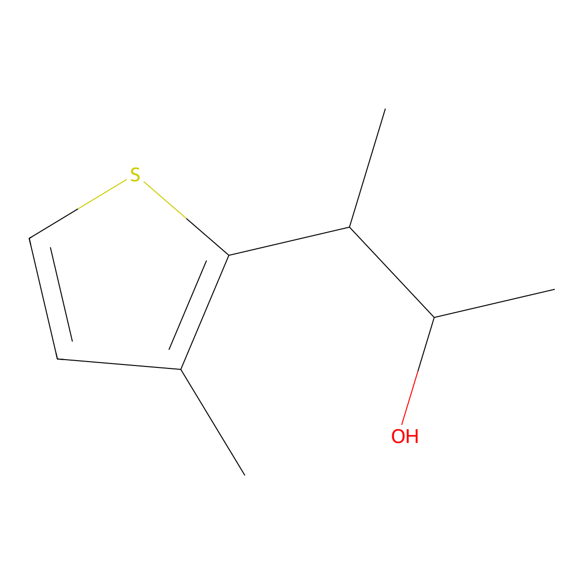 3-(3-Methylthiophen-2-yl)butan-2-ol molecular structure, CAS 1536097-83-2