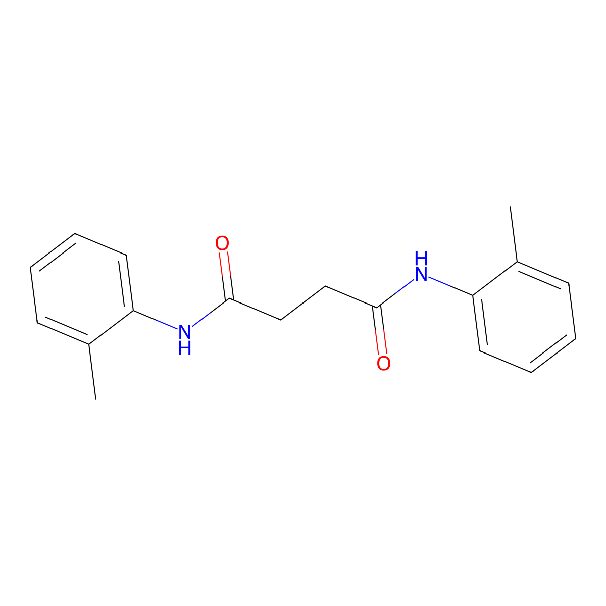 N,N'-bis(2-methylphenyl)succinamide molecular structure, CAS 153614-78-9