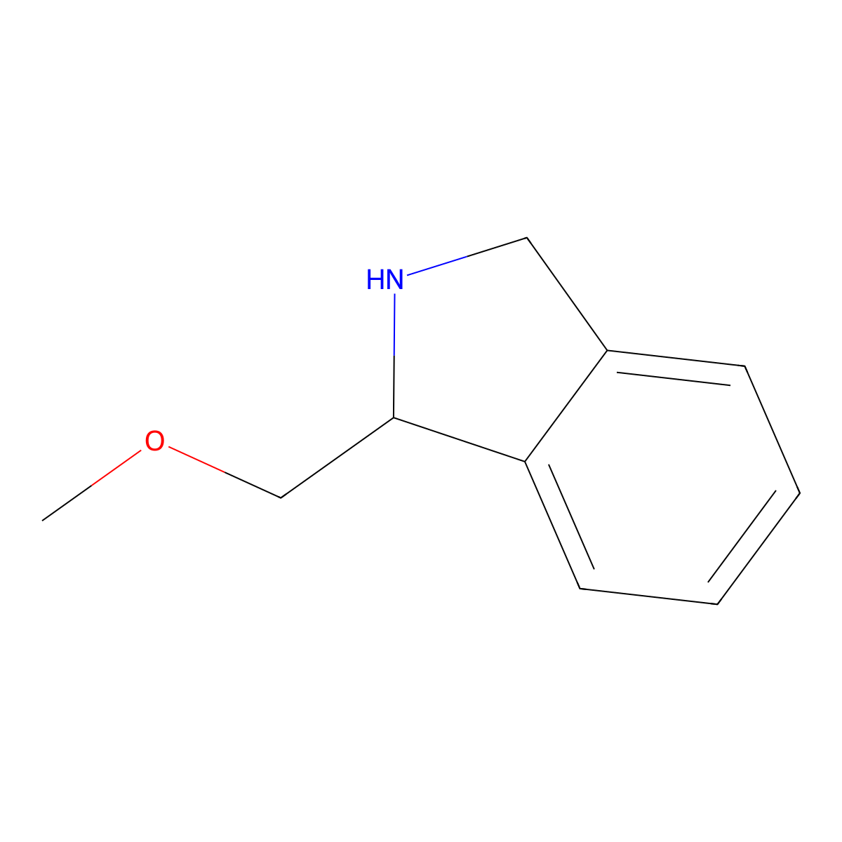 1-(methoxymethyl)-2,3-dihydro-1H-isoindole molecular structure, CAS 1536174-83-0