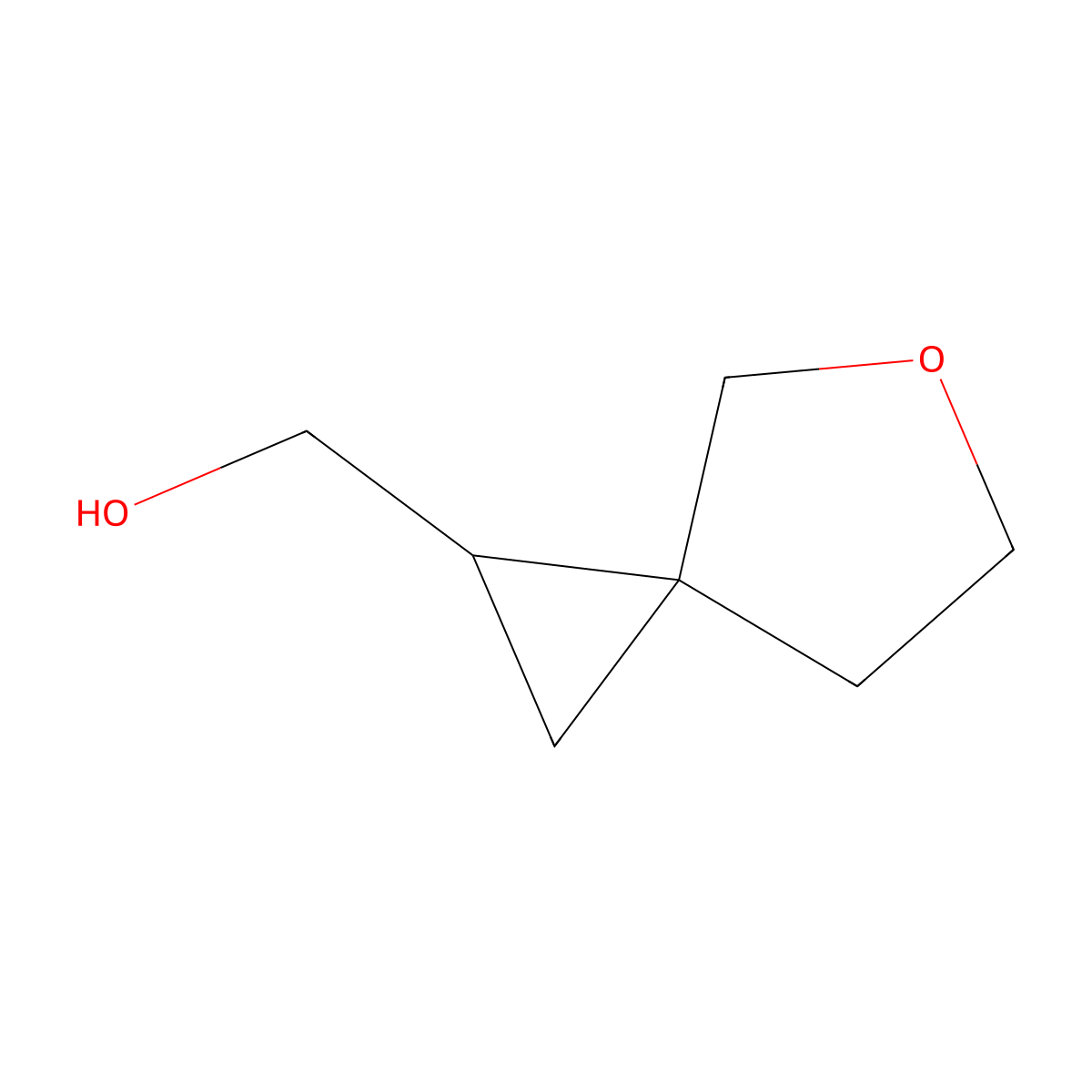 5-Oxaspiro(2.4)heptan-1-ylmethanol molecular structure, CAS 1536181-23-3