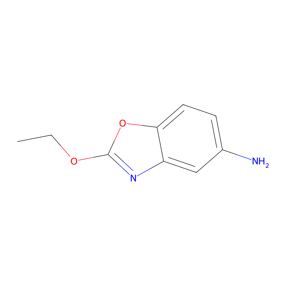 2-Ethoxy-1,3-benzoxazol-5-amine molecular structure, CAS 1536187-15-1