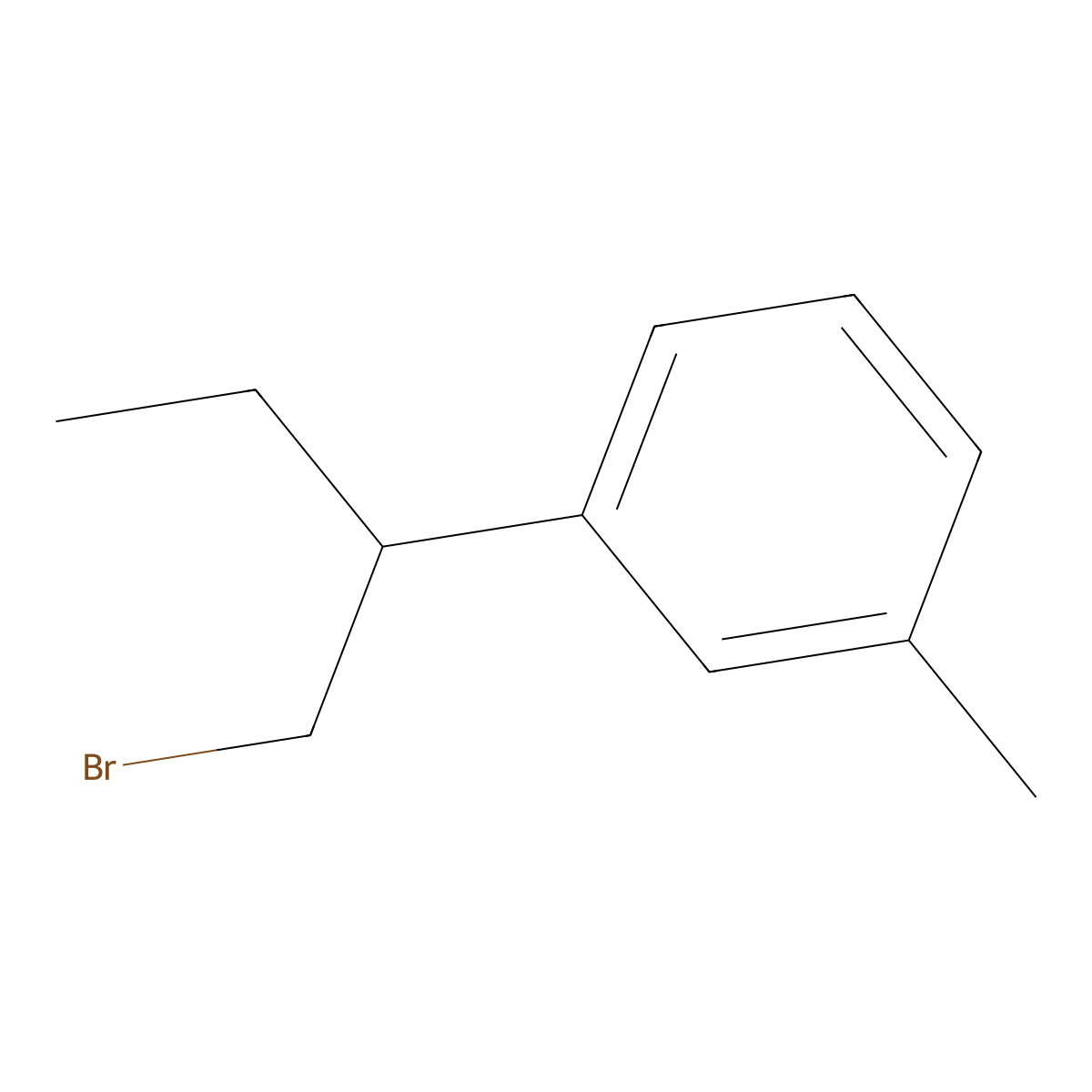 1-(1-Bromobutan-2-yl)-3-methylbenzene molecular structure, CAS 1536187-27-5