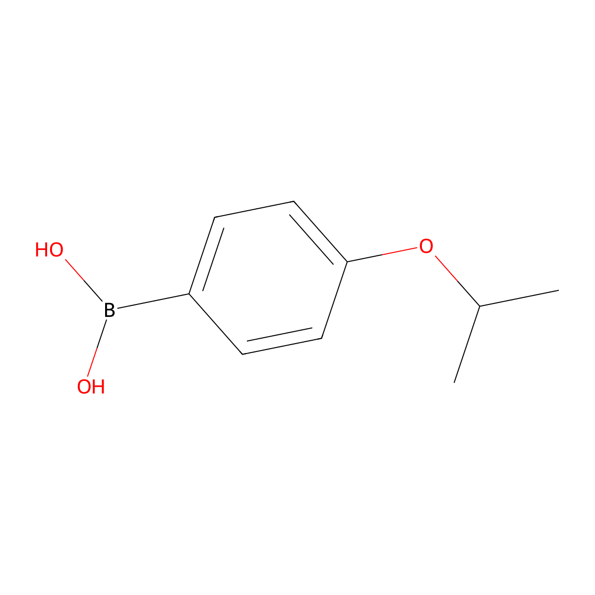 4-Isopropoxybenzeneboronic acid molecular structure, CAS 153624-46-5