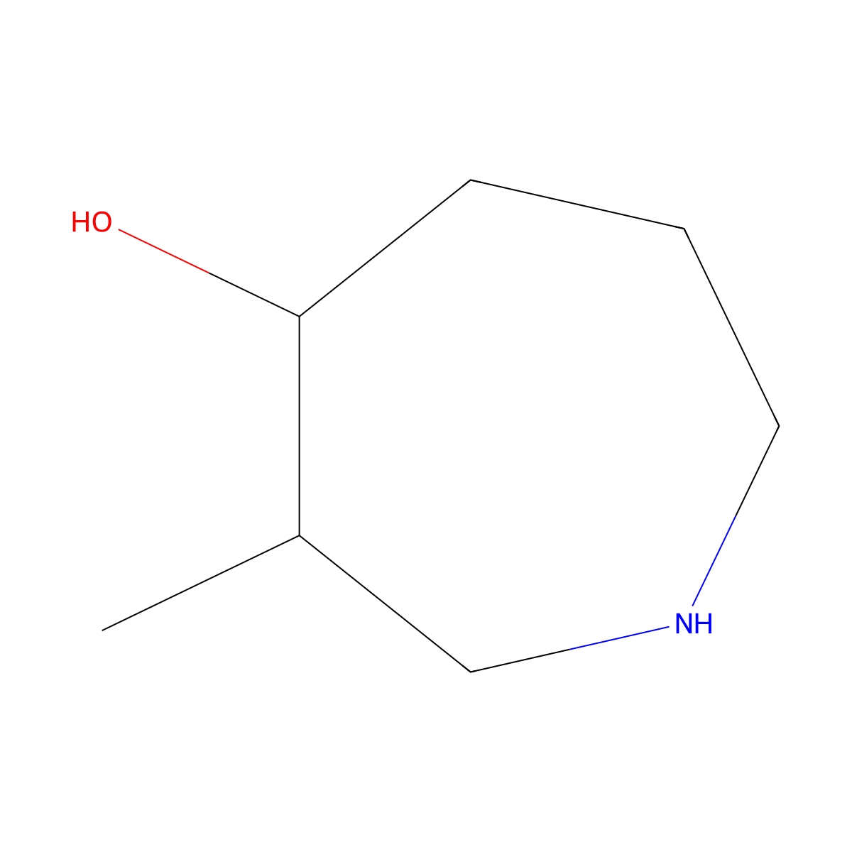 3-Methylazepan-4-ol molecular structure, CAS 1536267-18-1