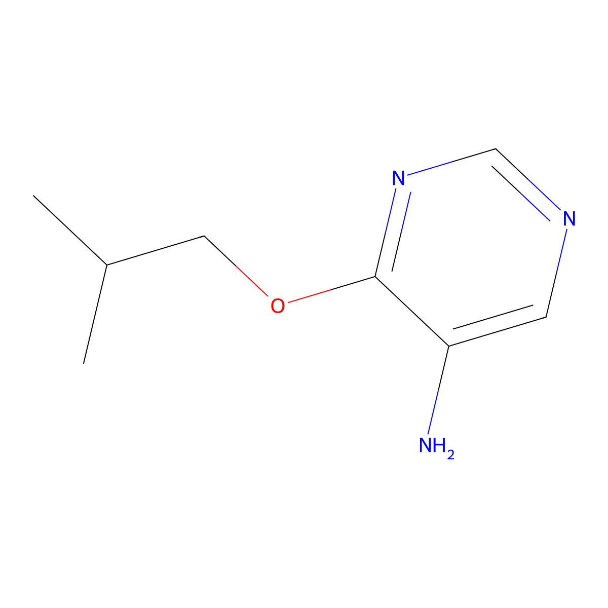 4-(2-Methylpropoxy)pyrimidin-5-amine molecular structure, CAS 1536267-49-8