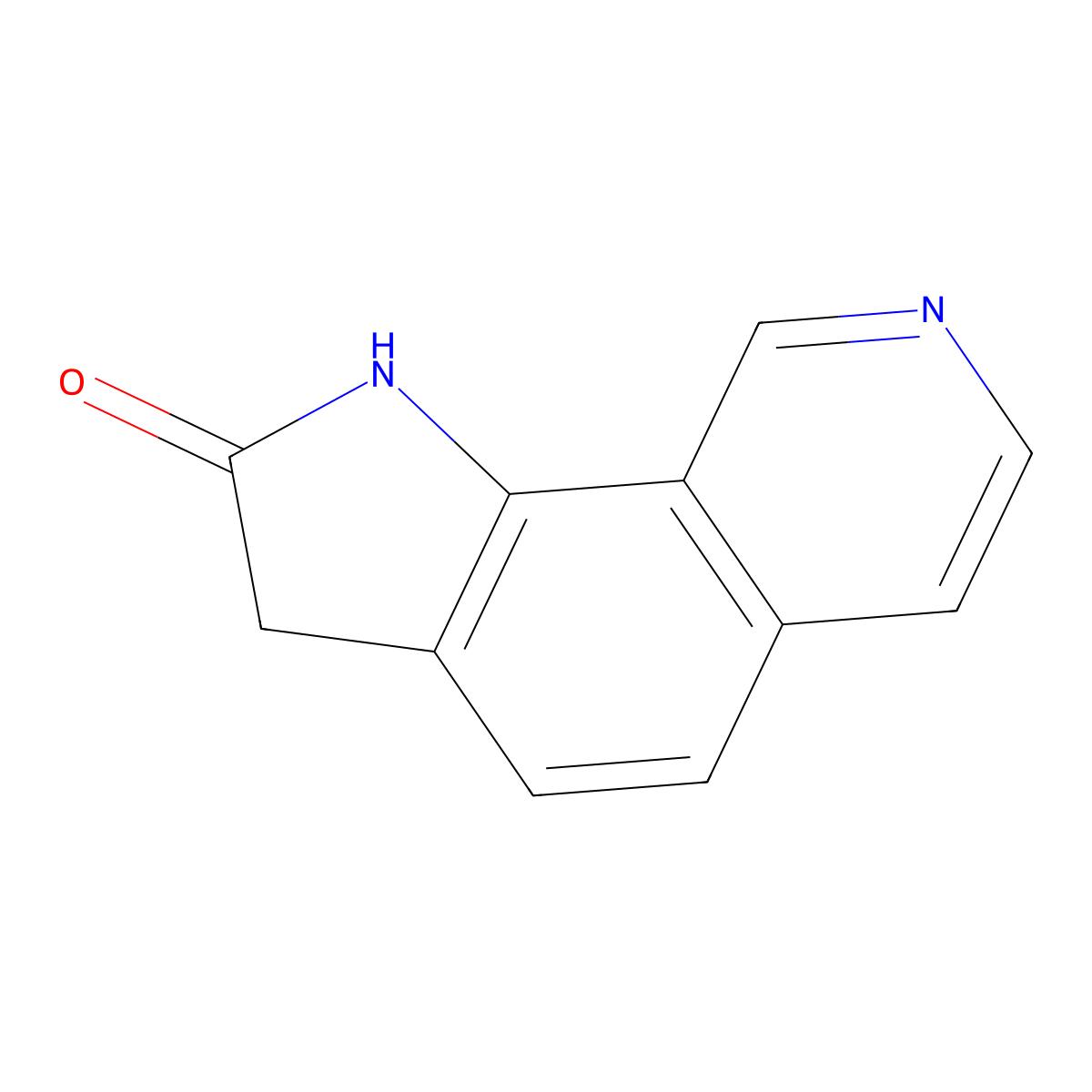 1H-Pyrrolo[3,2-h]isoquinolin-2(3H)-one molecular structure, CAS 1536267-57-8