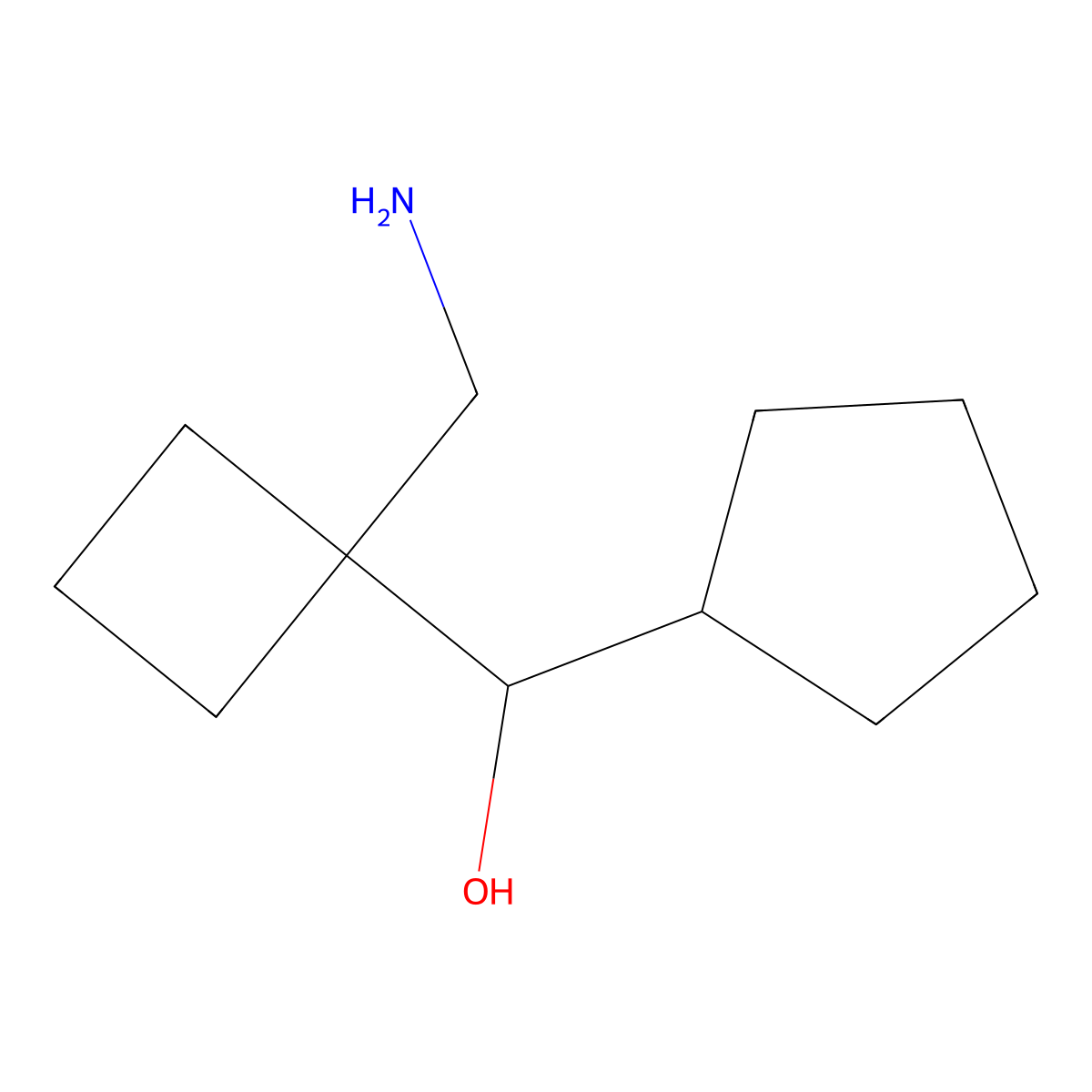 [1-(Aminomethyl)cyclobutyl](cyclopentyl)methanol molecular structure, CAS 1536280-95-1