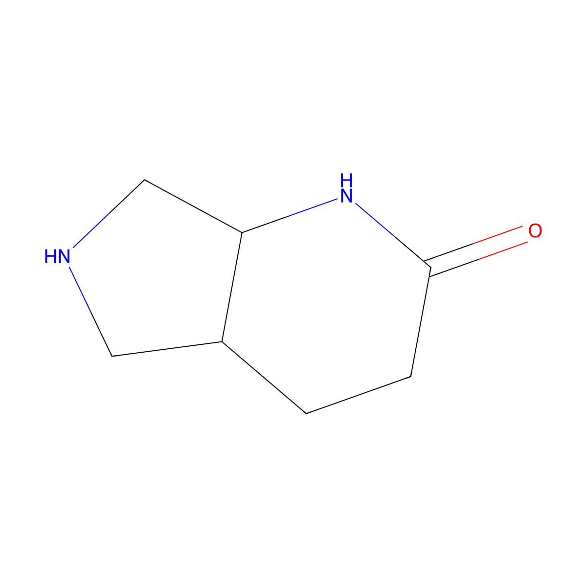 octahydro-1H-pyrrolo[3,4-b]pyridin-2-one molecular structure, CAS 1536332-66-7