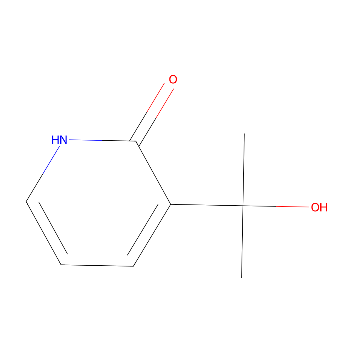 2(1H)-Pyridinone, 3-(1-hydroxy-1-methylethyl)- molecular structure, CAS 1536340-60-9